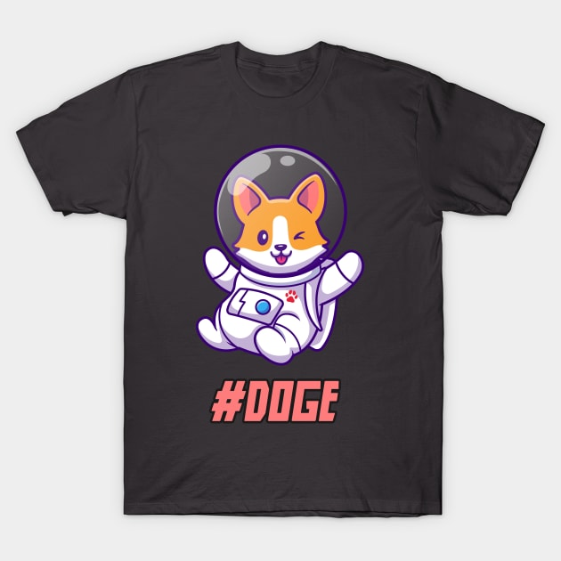 Dogecoin - Doge - $DOGE T-Shirt by info@dopositive.co.uk